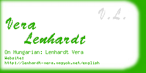 vera lenhardt business card